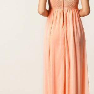 Sexy Sweetheart Strapless Sequined Chiffon Maxi..