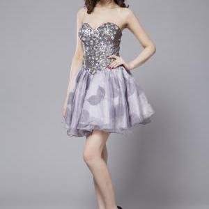Sexy Sweetheart Strapless Sequined A-line Prom..