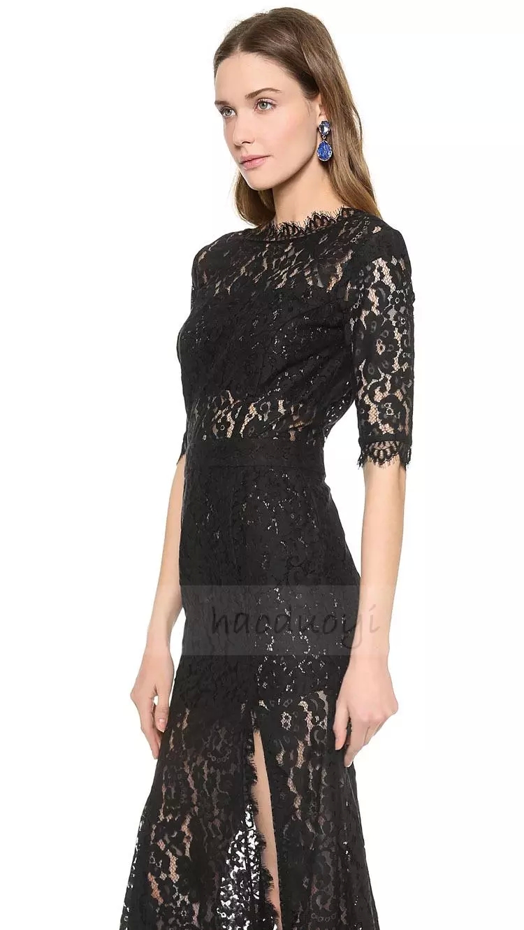 Products fall new sexy long sleeved half open zipper maxi dress