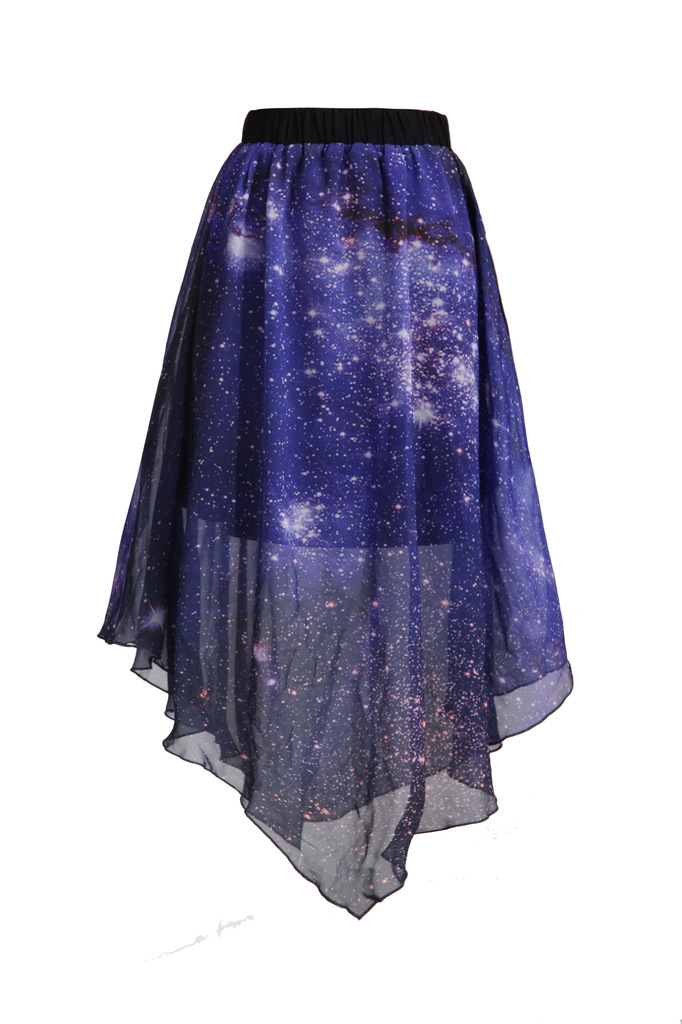 Iridescent Galaxy Tweed Skirt