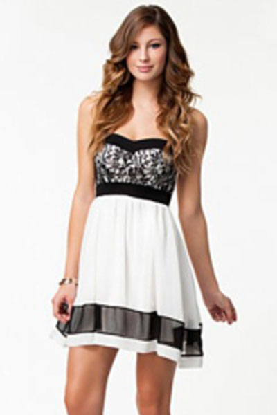 Sexy Sweetheart Strapless Lace Chiffon Dress Womens Party Prom Dress 6254 On Luulla 